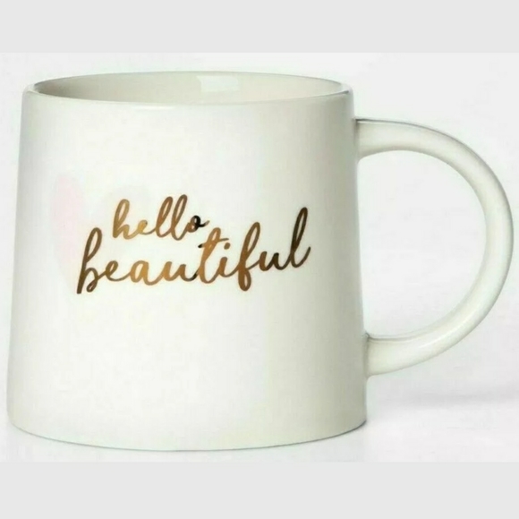 Set of 2 Threshold Hello Beautiful 16 oz  Mugs - Picture 6 of 6